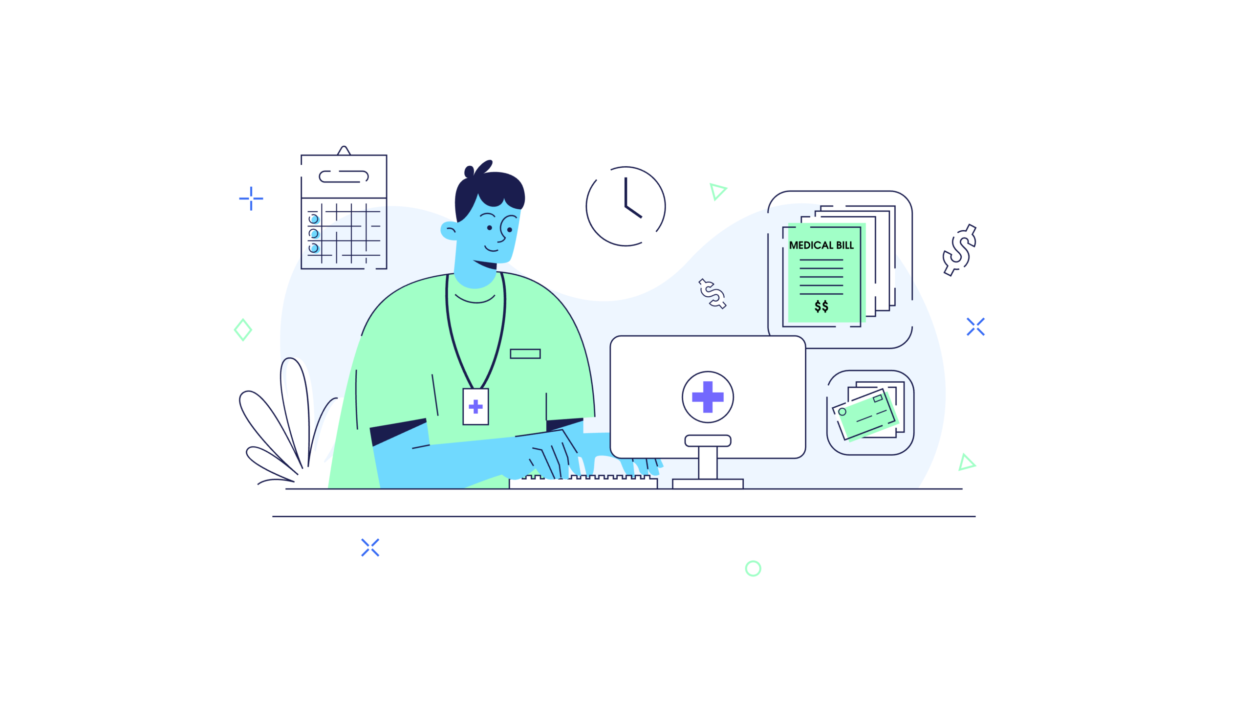 Segreteria amministrativa sanitaria che utilizza il software ClinicHub per la gestione operativa